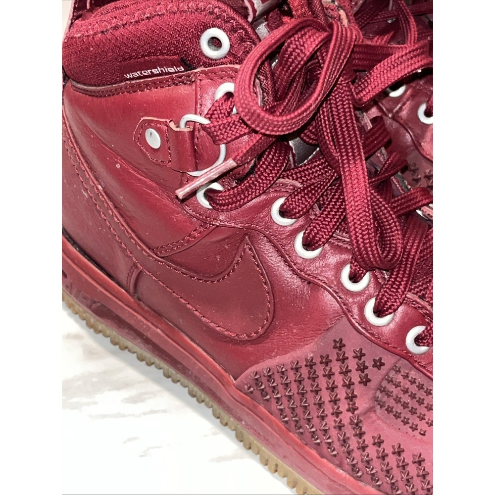 Nike Lunar Force 1 DuckBoots‎ Men's 8.5 Team Red Leather Waterproof - Picture 13 of 13